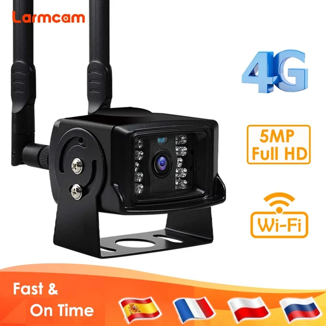 Car Camera 4G Sim Card 5MP Wireless Security CCTV Night Vision Mobile View  Outdoor 1080P Mini