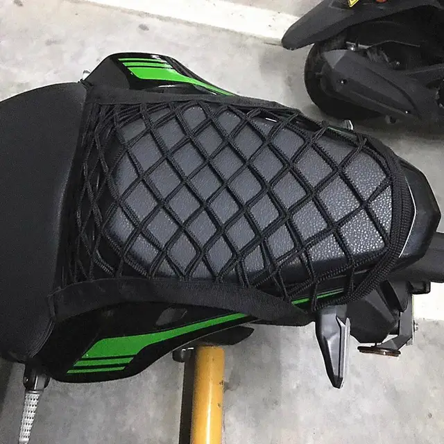 Filet à bagages de moto avec crochet, sac de rangement, vélo, scooter,  maille, bagage précieux, boîte de rangement pour casque de moto - AliExpress