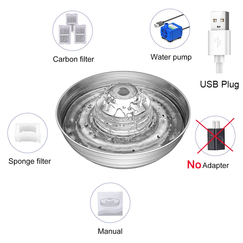 Stainless Steel Fountain Bundle