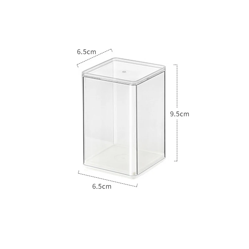 For Pop Mart Box Storage Display Stand Acrylic Figure Display Box Dustproof Model Collection Cabinet Building Block Model Clear 4