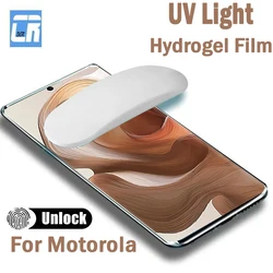 UV Light Hydrogel Film Curved Screen Protector - Premium Shield - 2Piece (Moto Edge 30 Fusion)