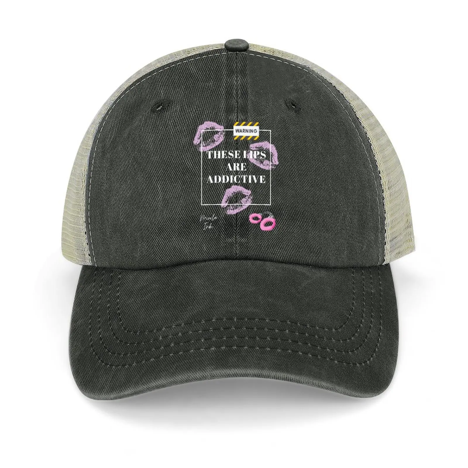 

These Lips Are addictive merch Cowboy Hat Golf Luxury Hat Gentleman Hat Fluffy Elegant Women's Hats Men's
