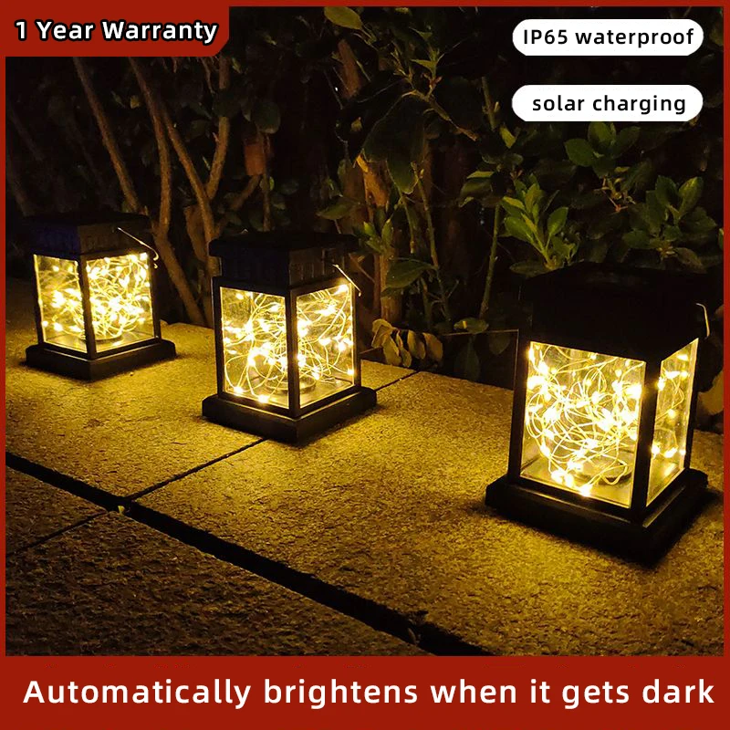 

Solar Induction Light LED Outdoor Waterproof Lantern Light Garden Hanging Light Decoration Atmosphere Light Camping Lighting