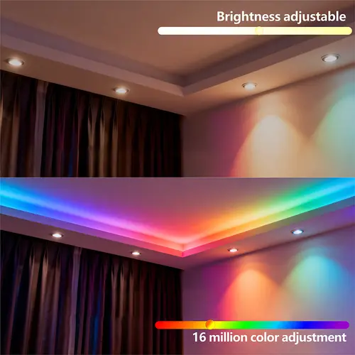 FOB COB light strip, SPI addressable WS2811, dreamy colors, 360/480/576/720 LEDs, low-voltage 5V/12V/24V RGB  LED light strip - Image 4