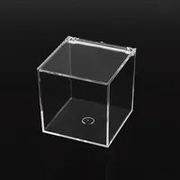 Transparent Jewelry Gift Boxes Acrylic Square Storage Box Small Gift Packaging Boxes Chocolate Candy Storage Bag Home Storage 1