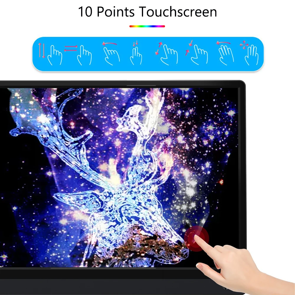 15.6 ġ ġ г ޴   IPS 1080P HDR 400 USB C HDMI, ǻ Ʈ ȭ ġ PS4/5 XBOX ȣȯ