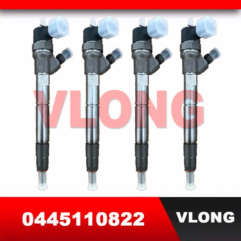 

4PCS Genuine New Common Rail Inyector Fuel Injector Assembly 0445110585 0 445 110 585 0445110822 For Weichai VM2.5L WP3Q130E401