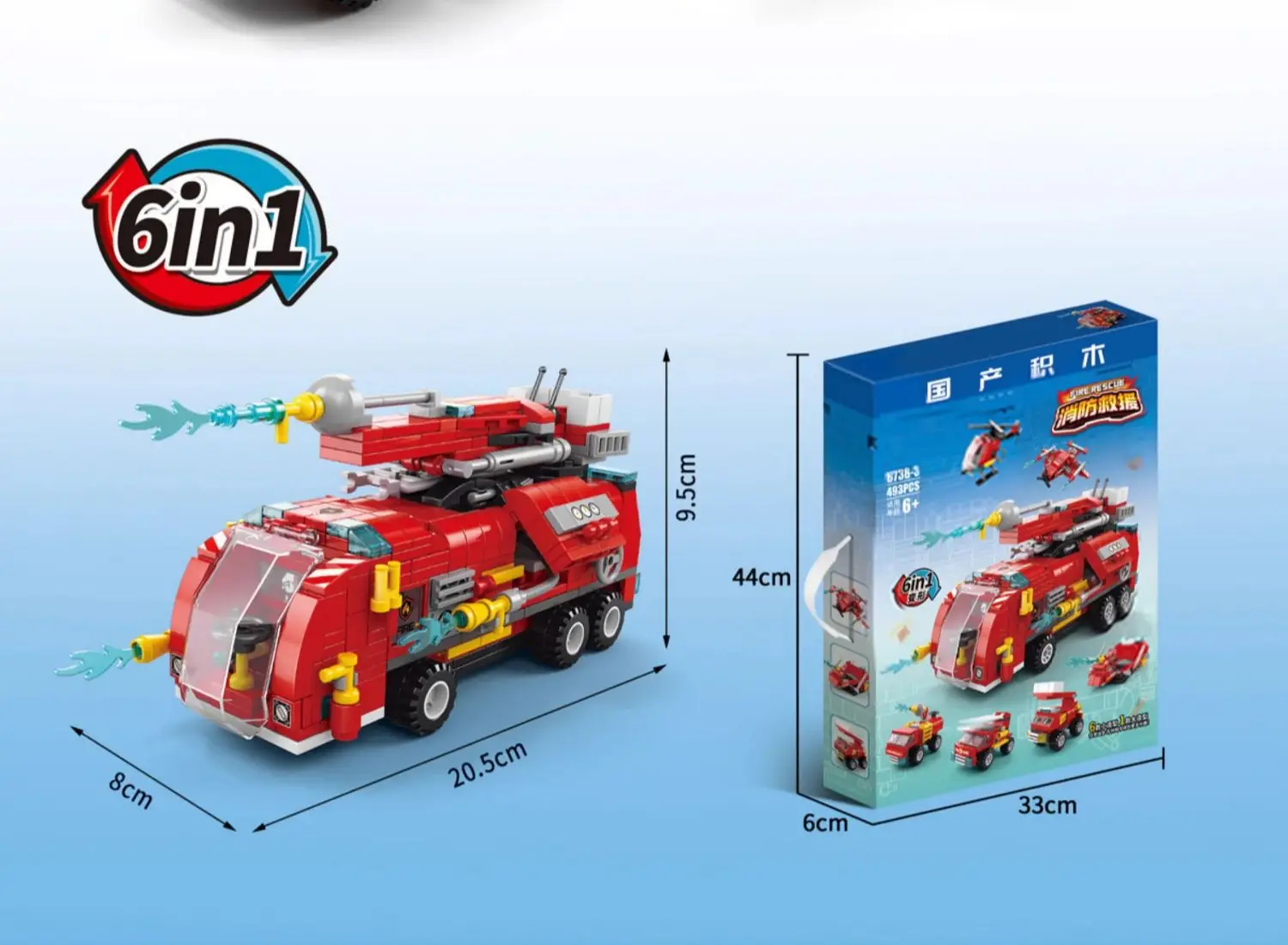 8 in 1 SWAT Truck Building blocks City Construction Aircraft Police Car Car buil