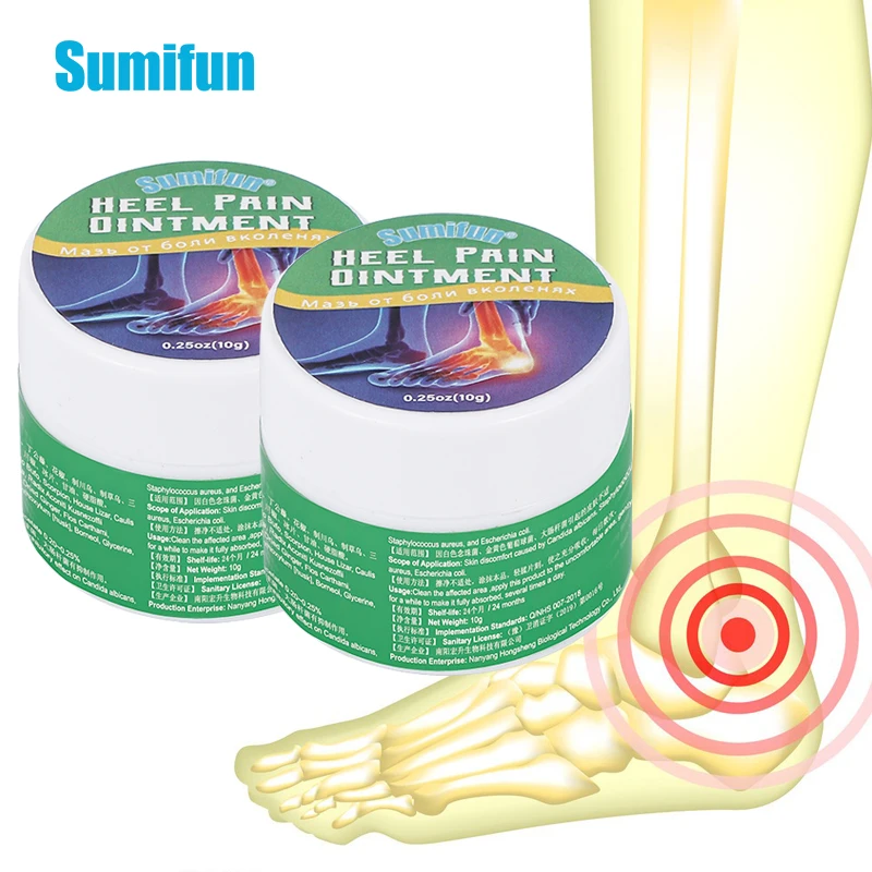 

Sumifun 10g/Bottle Heel Pain Ointment Bone Spurs Tendonitis Waist Sprain Pain Relief Cream Health Care Massage Medical Plaster