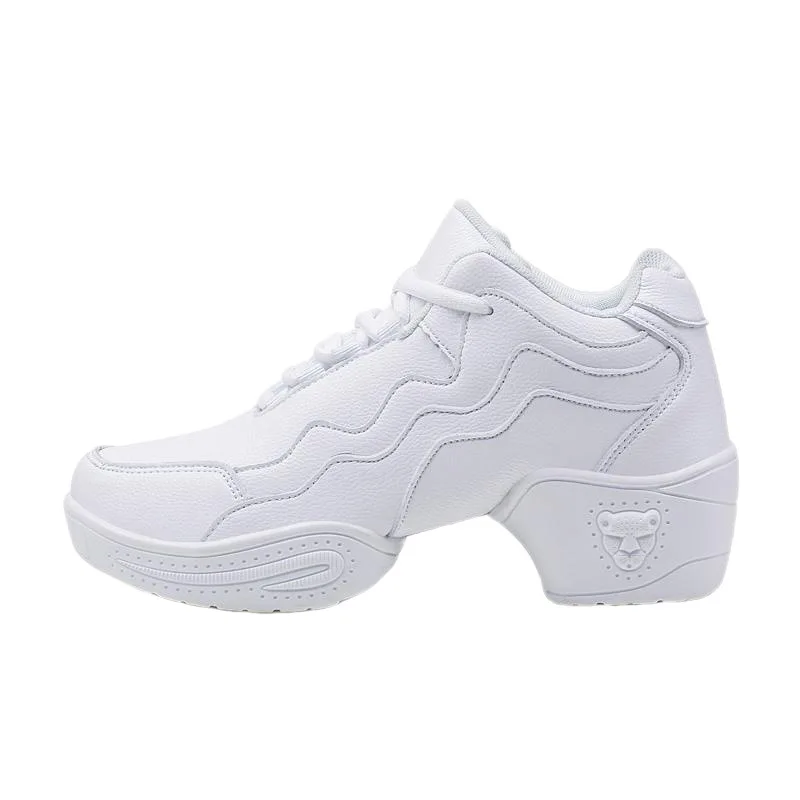 New Soft Sole Women Boots Shoes Sports Anti-skid Square Dance Shoes Sneakers Net Jazz Shoes Fitness Team Performance Shoes 6