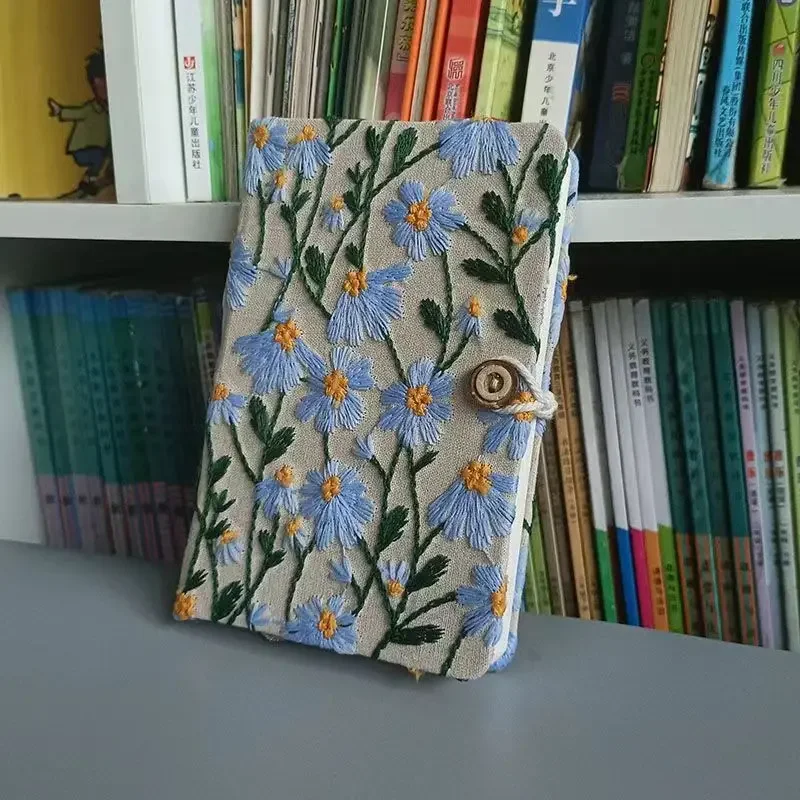Original-A5A6-Fabric-Embroidery-Notebook-Student-Work-Record-Handbook ...