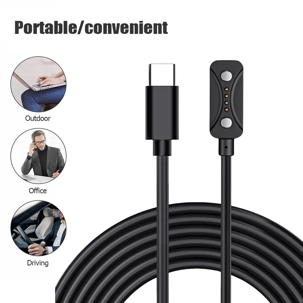 USB C Charging Cable Cord 1M Charger Cable 5V 1A Portable Power Adapter Smart Watch Charging Cable for Polar Pacer/Pacer Pro