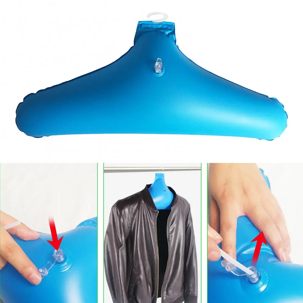 5pcs-set-pvc-inflatable-foldable-clothes-hanger-rack-non-slip-portable