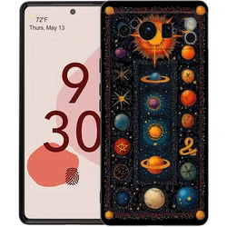 Sun Moon Stars Shockproof TPU Phone Case Cover - Soft Protective Shell s Coque - Google Pixel 8 Pro (A1)