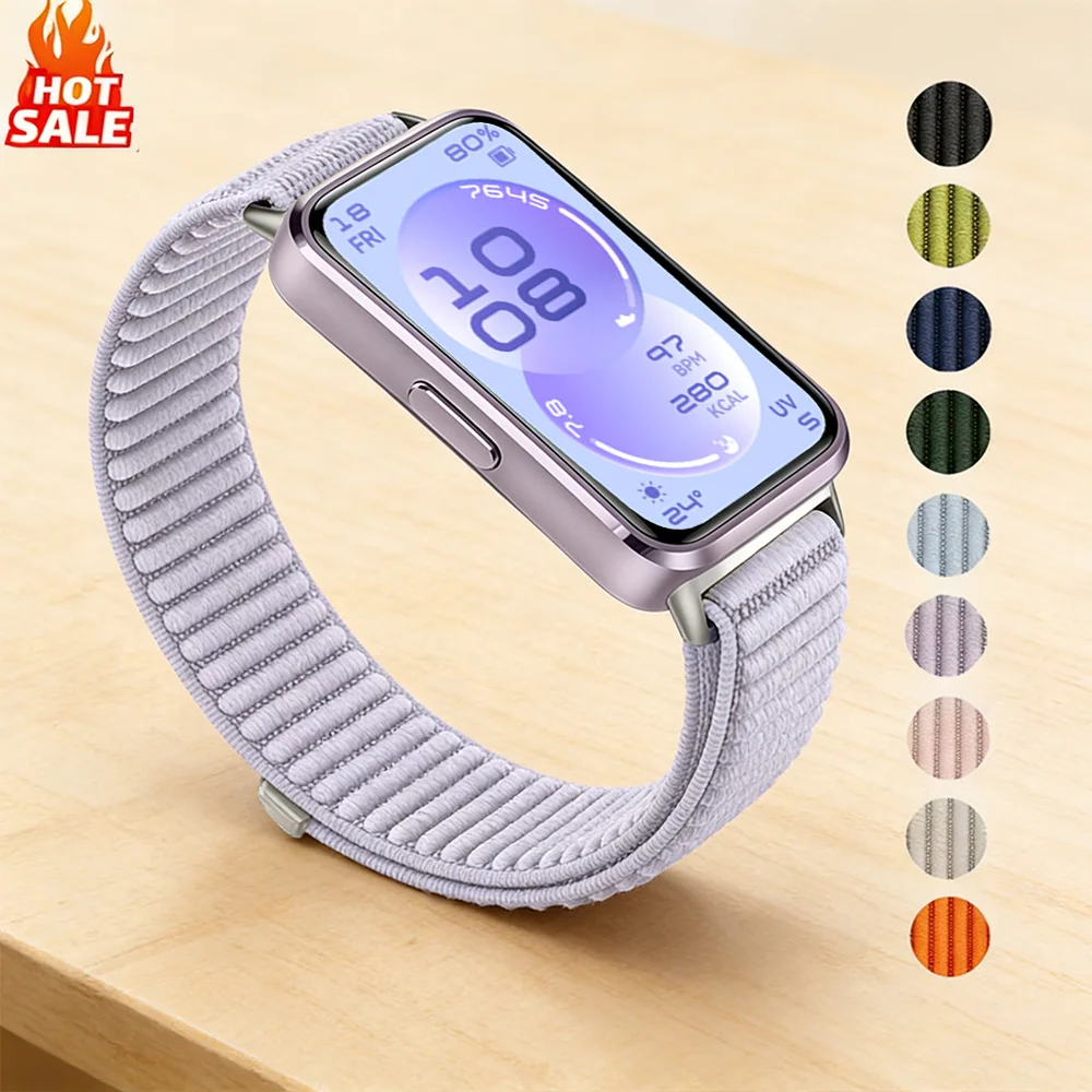 1-2pcs Sport band For Huawei Band 11/11pro Strap Nylon Watchband Bracelet For Huawei Band10 9 8 Smartwatch Accessories Wristband