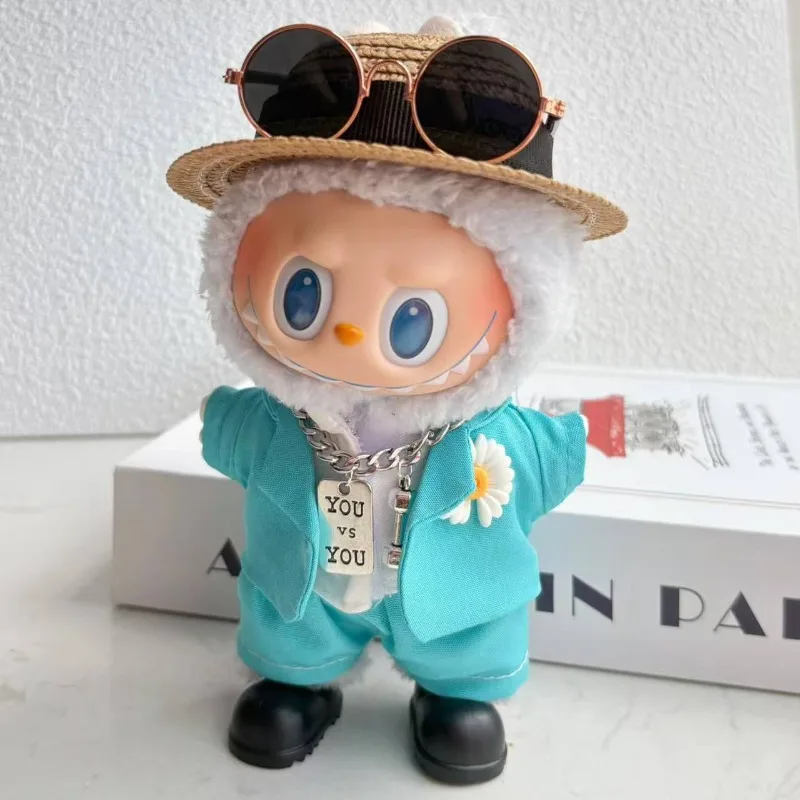 Title Labubu G-Dragon Baby Clothes – 17cm Doll Cute Suit Frock Accessories 1