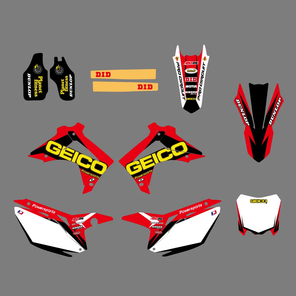 H2CNCGraphicsDecaltickerForHondaCRF250RCRF25020142016CRF450R