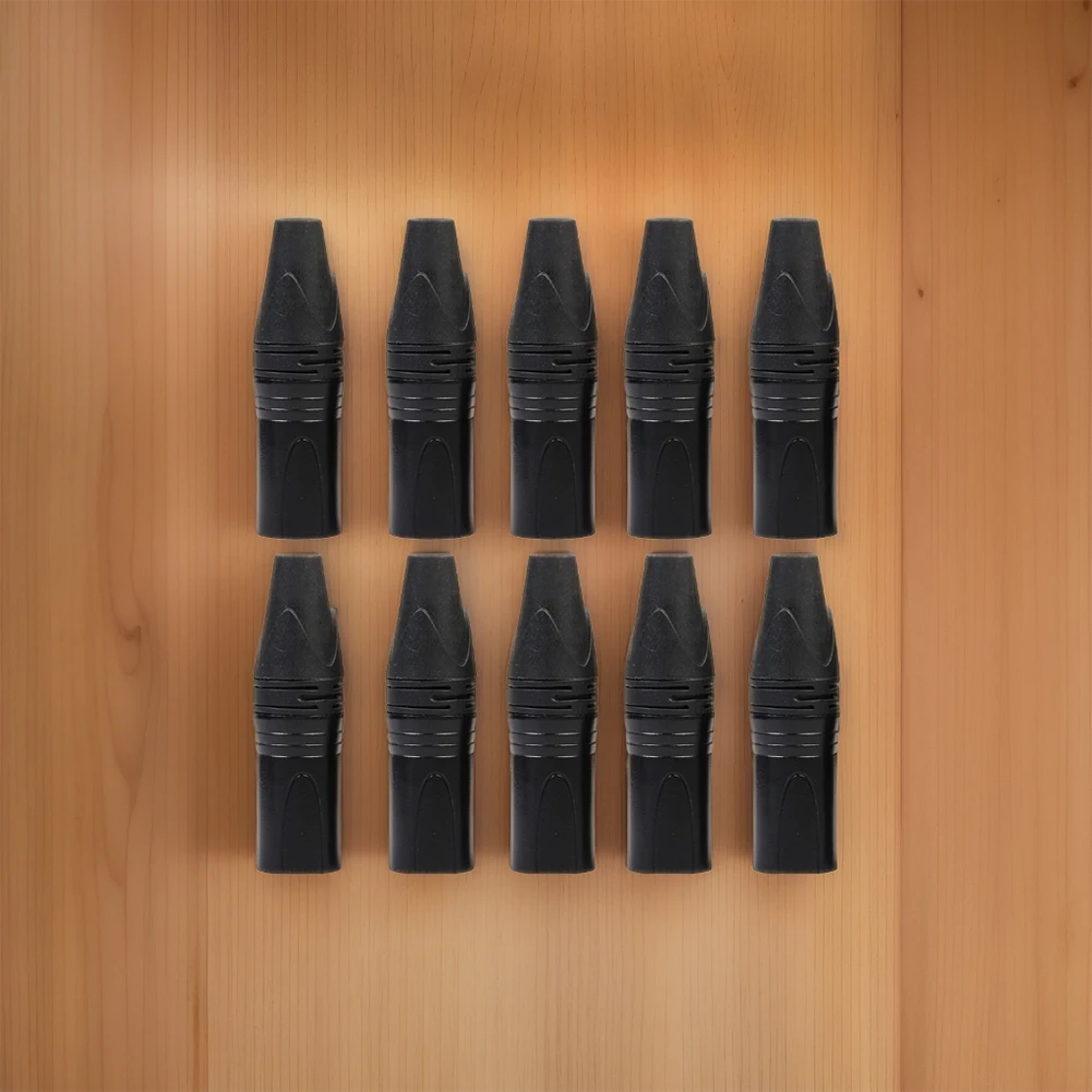 10Pcs DIY Microphone XLR 3Pin Male Plug Connector Cable Solder Plug MIC Adapter Earphone Light for Speaker Transmission