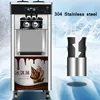 Soft Ice Cream Machine Commercial Fully Automatic Stainless Steel 220V/110V Vertical Sundae Refrigeration Equipments Cone Maker 4