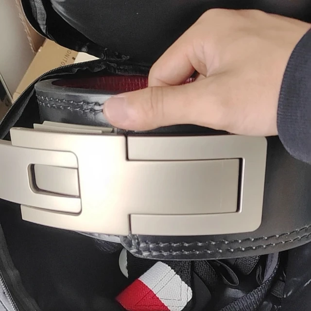 Weightlifting Belt Cowhide Leather Lever Buckle Waist Support Powerlifting Squat Deadlift Gym Training Fitness for Powerlifters 5