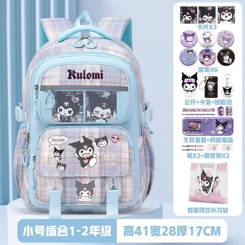 sanrio-coolomi-student-schoolbag-children's-cartoon-spine-protection-backpack-largecapacity-waterproof-burden-reduction-backpack