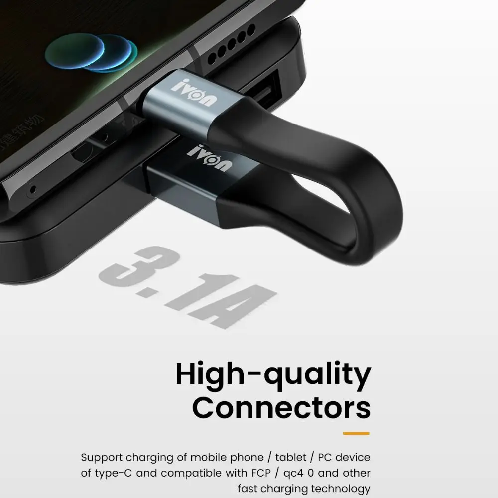 รูปสินค้า สายชาร์จ USB Type-C ชาร์จเร็ว พกพาสะดวก