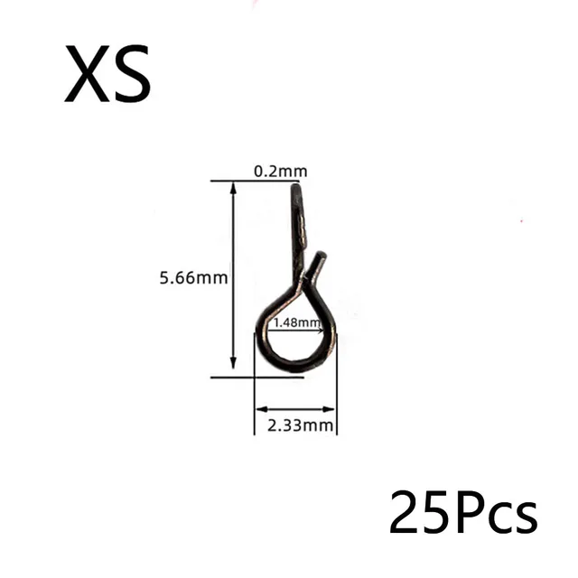 20/50Pcs/Lot Fishing Snap Quick Change No Knot Fast Easy Fly Hook Lures