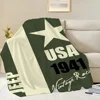 Fashion Racing Cras J-Jeep Blanket Skin friendly comfort warm soft plush blanket suitable sofa living room office bedroom 4