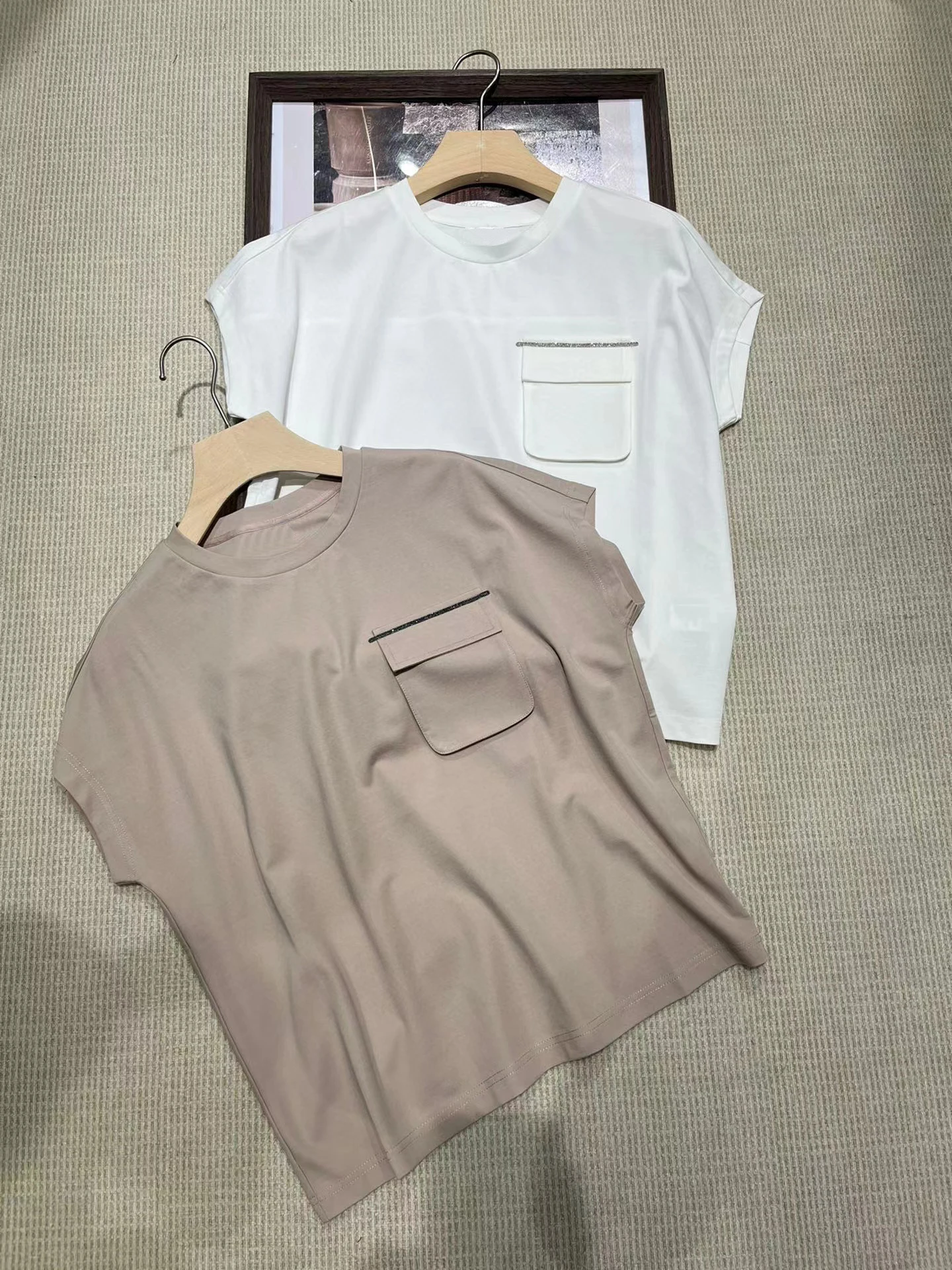 

Летняя Повседневная импортная Свободная блузка из смеси хлопка