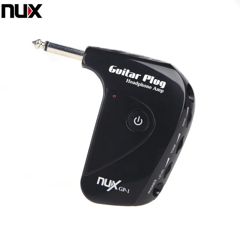 NUX GP-1 Portable Guitar Plug Headphone Amp with Classic Rock British Distortion | Спорт и развлечения