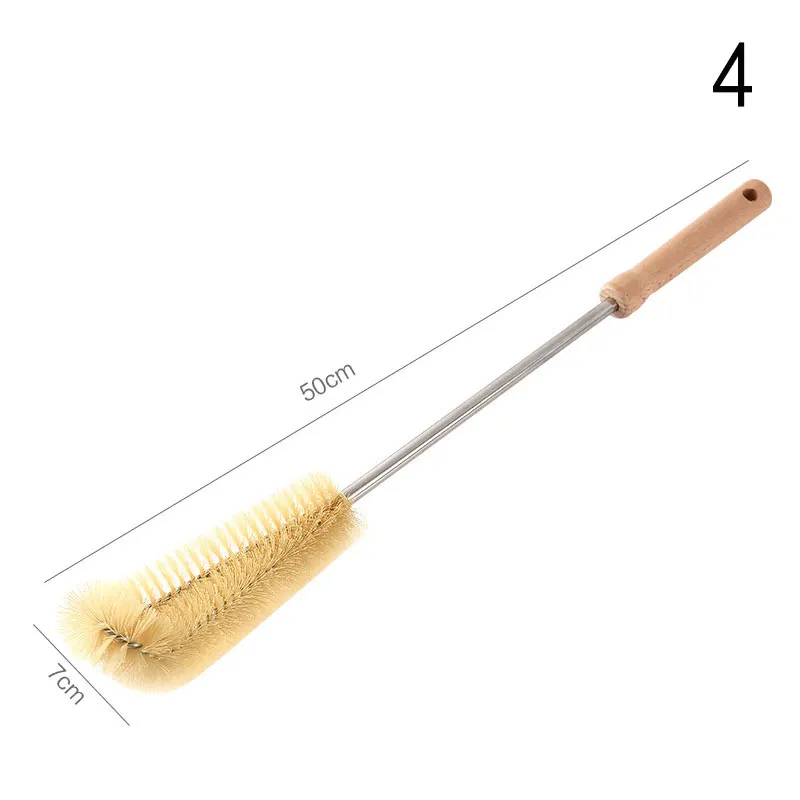 Flaschenreinigungsbürste mit langem Griff aus Holz, Küchenreinigungswerkzeug, Reinigungsbürste für Getränke, Weingläser, Flaschen, Glasbecher_voghion.com