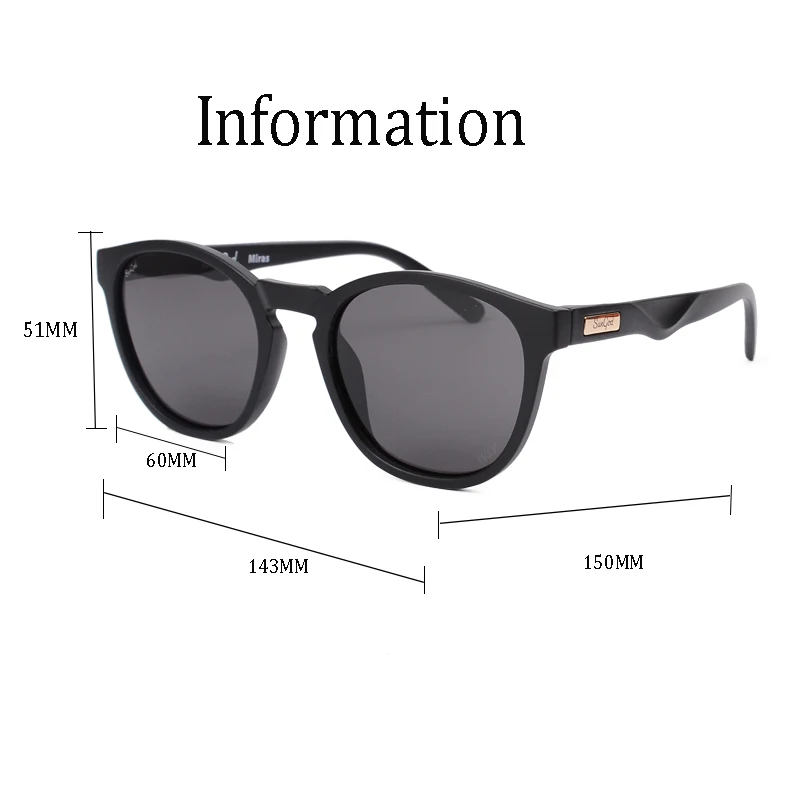 SUNGOD Vintage Fashion Polarized Blue Mirror Sunglasses