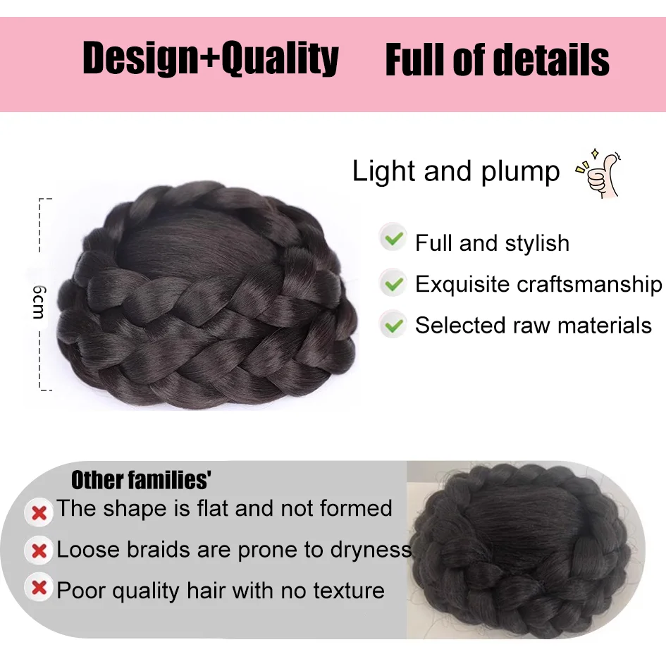 Synthetic 4-inch Maruko Head Wig Princess Headpiece Wedding Dress Design Hepburn High Headband Bridal Wig Bag Hair Accessories