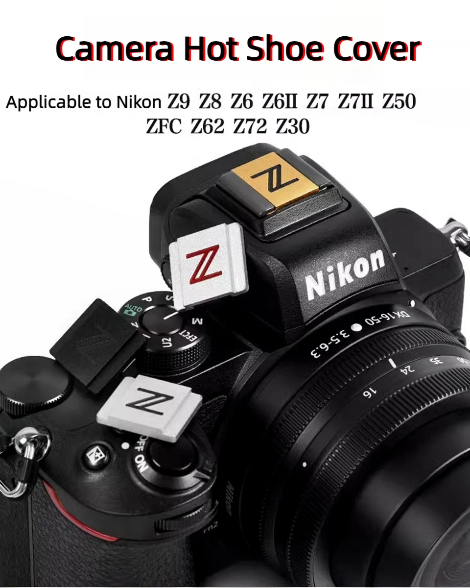 Description Picture 2 of itemCNC Metal Camera Hot Cover Flash Protector Cold Shoe Cap for Nikon Z FC Z9 Z8 Z7 Z7II Z6 Z6II  Z50 Z62 Z72 Z30 II Accessories