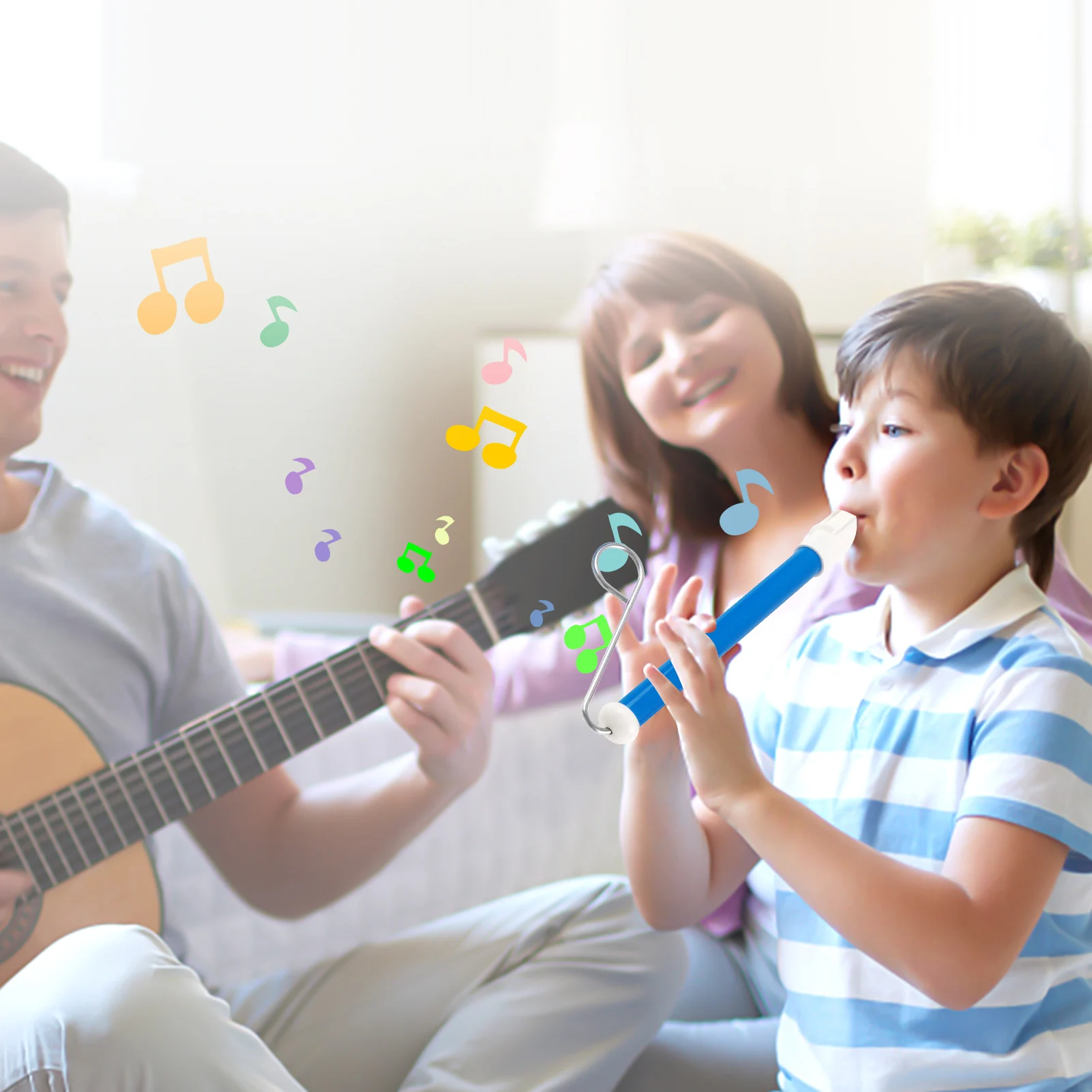 Kids Slide Whistle with Steel Sliding Rod Musical Instrument Toy for Children Kazoo Flute harp flute