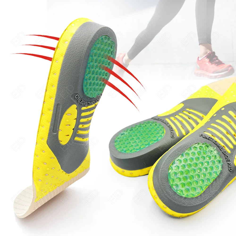PVC Orthotic Insoles for feet Flat Feet Arch Support Shoe Pads Insoles orthopedic Shock-Absorption Feet Cushion for Men Women