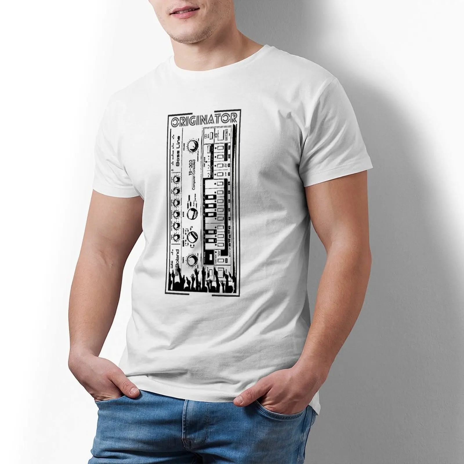Sintetizzatore Roland Tb 303 T-Shirt Synth Analog Korg Techno Hippie T-Shirt Manica Corta Streetwear Tshirt Summer Cotton Tees