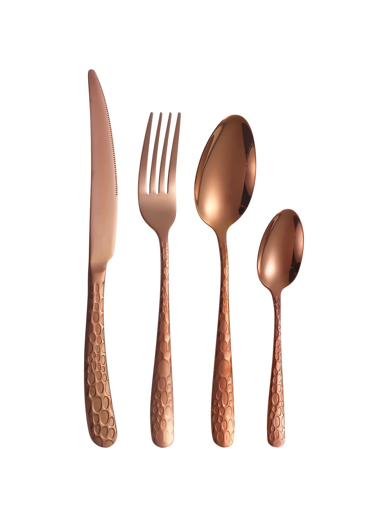 4pcs-Rose gold