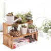 Indoor Plants Holder Wood Shelf Pot Organizer Bookshelf Balcony Bay Window Small Plant Flower Rack Storage Flower Pot Shelves 4