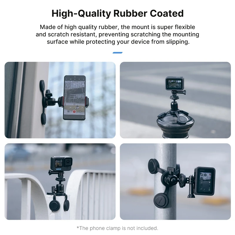 Ulanzi GO-001 Magnetic Mount for Action Cameras Smartphones Flexible Mount for Gopro Insta 360 with 1/4'' Screw Gopro Adapter 3
