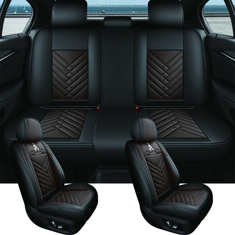 내구성 있는 PU 가죽 럭셔리 유니버설 핏 자동차 시트 커버 재규어 XE XF F-PACE I-PCAE 허리 쿠션 자동차 인테리어 액세서리