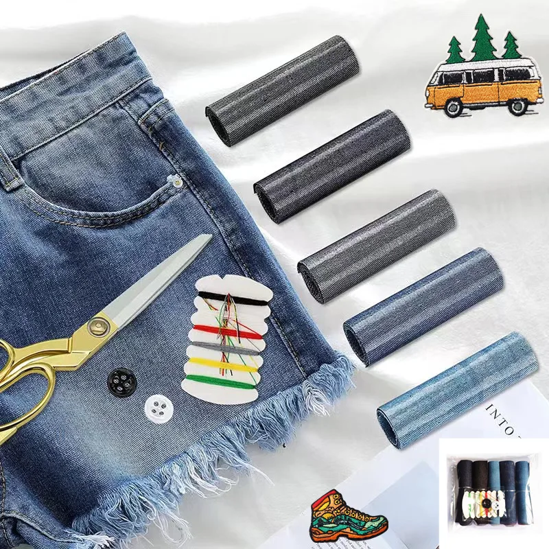 Premium Iron-On Denim Patches for Clothing and Accessories