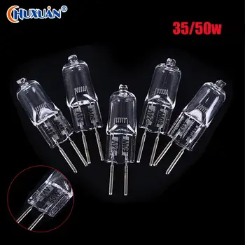할로겐 라이트 따뜻한 전구 베이스 투명 할로겐 삽입 크리스탈 램프, 35, 50W, 2900K 할로겐 G5.3, 24V 램프, 5 개