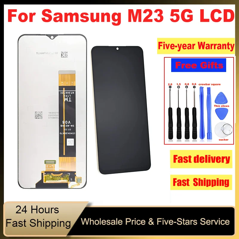 

6.6”Origianl For Samsung Galaxy M23 LCD Display Touch Screen Digitizer Assembly For Samsung M236 M236B M236B/DS Display