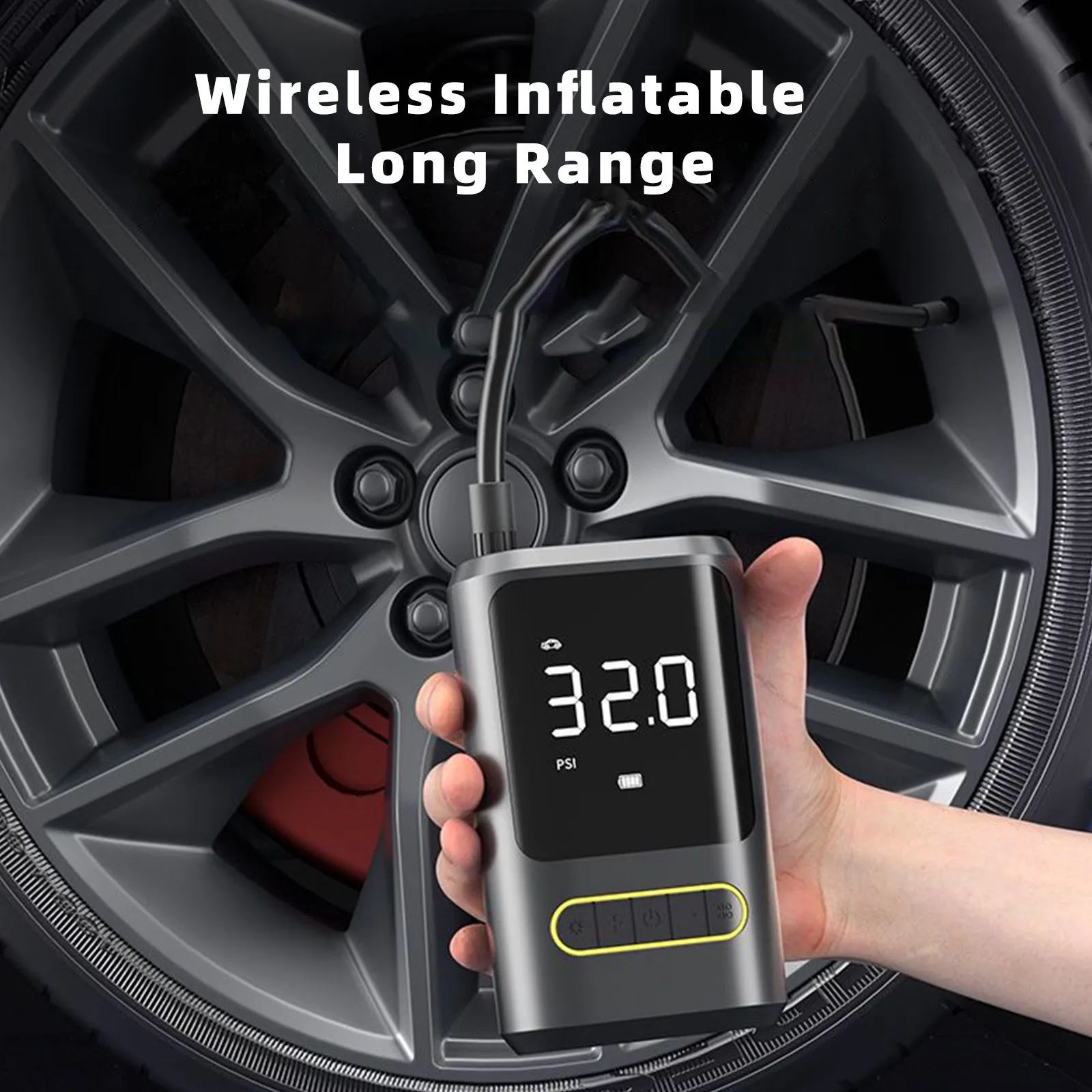 

Portable Electric Air Pump Wireless Bicycle Tire Pump Type-C Rechargeable Vehicle Air Compressor Bike Electric Car Tyre Inflator