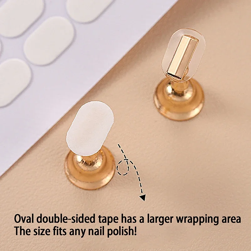 600Pcs Traceless Transparent Nail Double-side Adhesive Tape For False Nails Display Stand Tools Manicure Strip