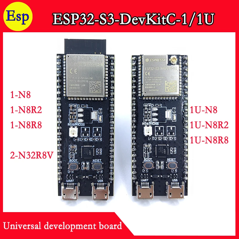 Printed Circuit Board ESP32-S3-DevKitC-1 ESP32 S3 DevKitC 1 ESP32-S3-DevKitC-1U Espressif ESP32-S3-WROOM-1 N8R2 N8R8 N32R8V development board
