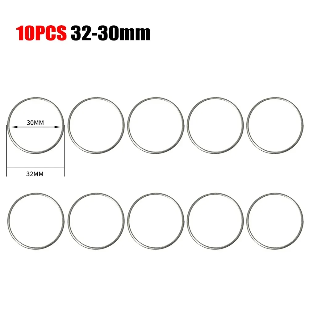 톱날 감소 링 와셔, 변환 링 커팅 디스크 조리개 개스킷, 내부 구멍 어댑터 링, 16mm, 20mm, 22/25mm, 4mm, 30mm, 32mm, 10 개