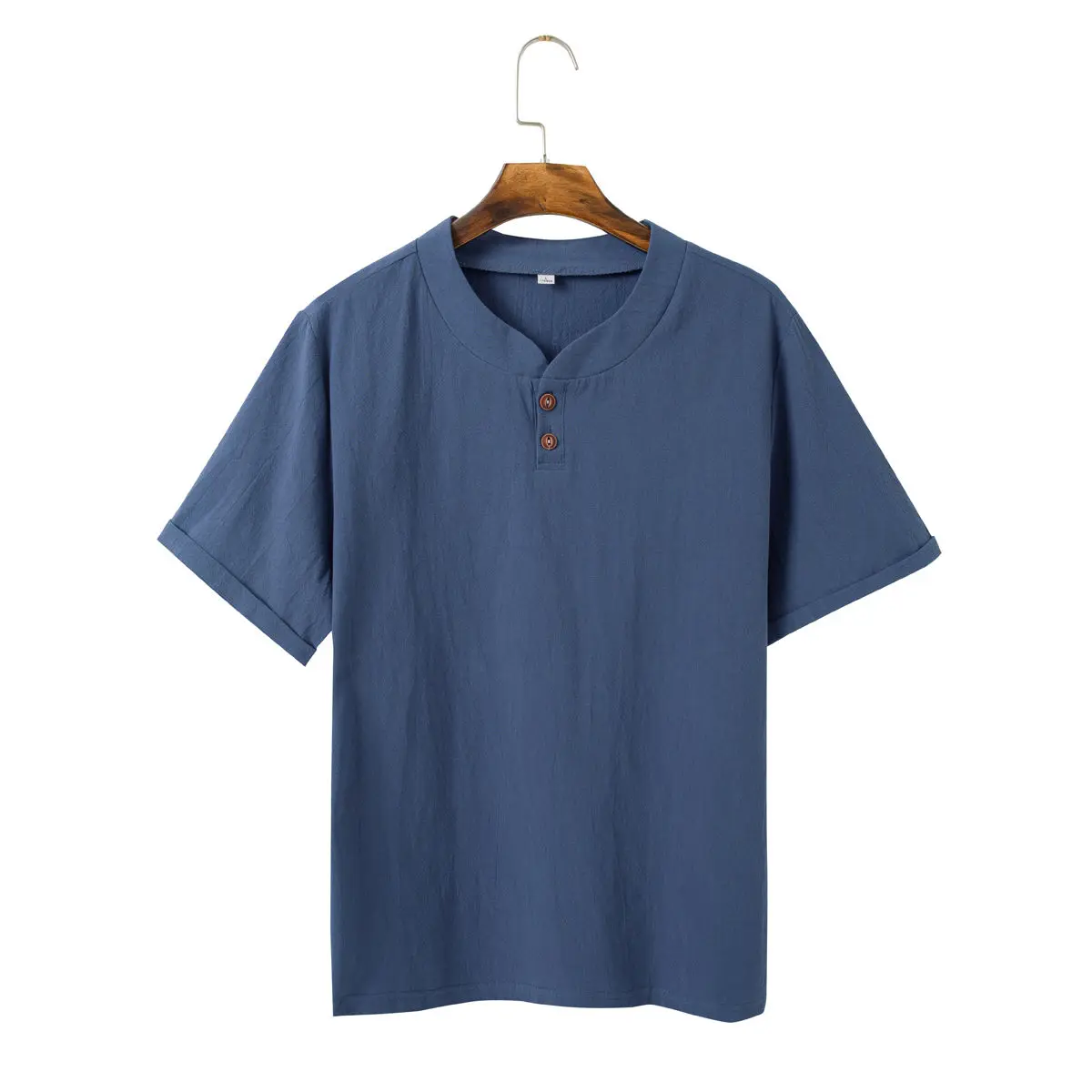 Linen Cotton T-shirt Men's Set Chinese Style Short Sleeve Sportswear +trousers 2 Piece Sets Summer Men Tracksuit Solid Suit