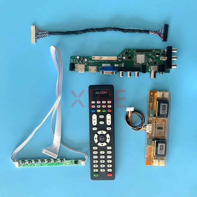 

Плата драйвера подходит для LTM220M1 LTM220M2 M220EW01 M201EW02 экран LVDS-30Pin 4CCFL комплект DVB цифровой сигнал USB + HDMI + VGA + AV + IR 1680*1050